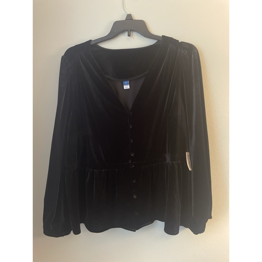 OLD NAVY  Babydoll Velvet Womens Black Whimsigoth Event Dark Fairy core 3XL‎ NWT